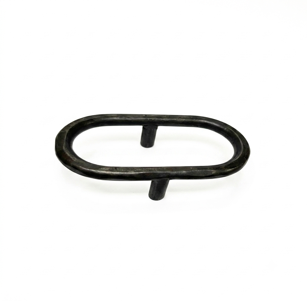 Tay nắm oval hoa văn Ø6x70x40x21mm TD 750
